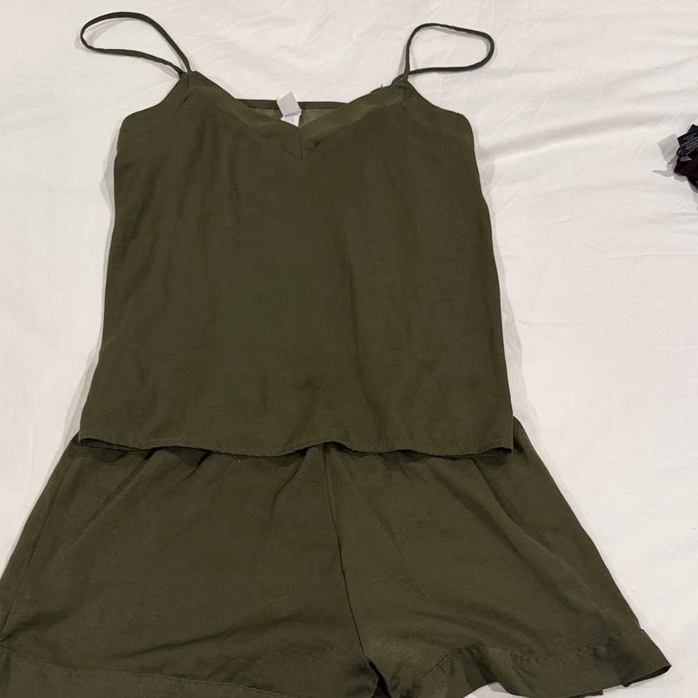Olive Green Pajama Set